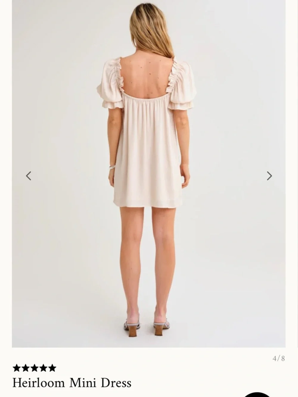 New Rumored Heirloom dress in dove xs - Picture 3 of 4